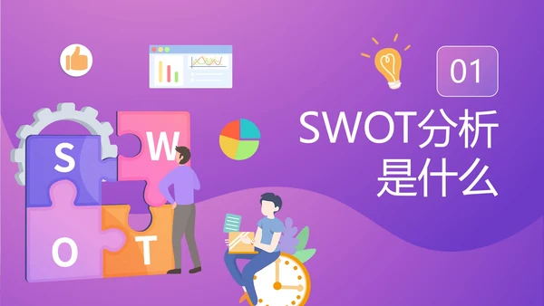 SWOT分析知识培训通用PPT模板