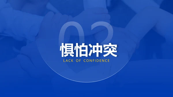 企业管理团队协作的五大障碍培训PPT模板