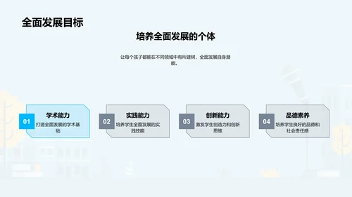 全面发展教育实践PPT模板