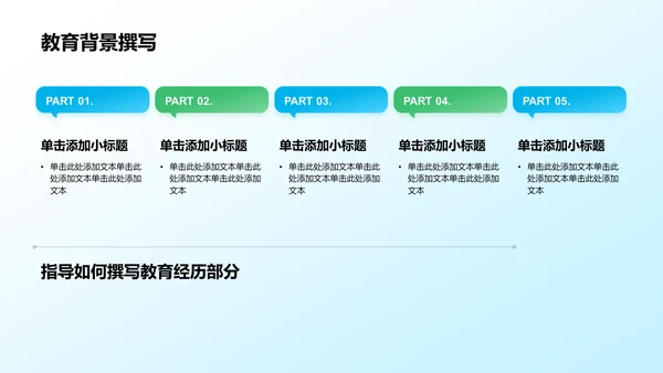 蓝色3D风小学生个人简历自我介绍PPT模板