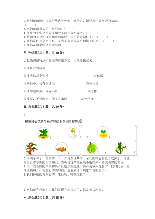 科学四年级下册第一单元植物的生长变化测试卷精品【有一套】.docx