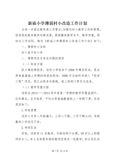 新庙小学薄弱村小改造工作计划.docx