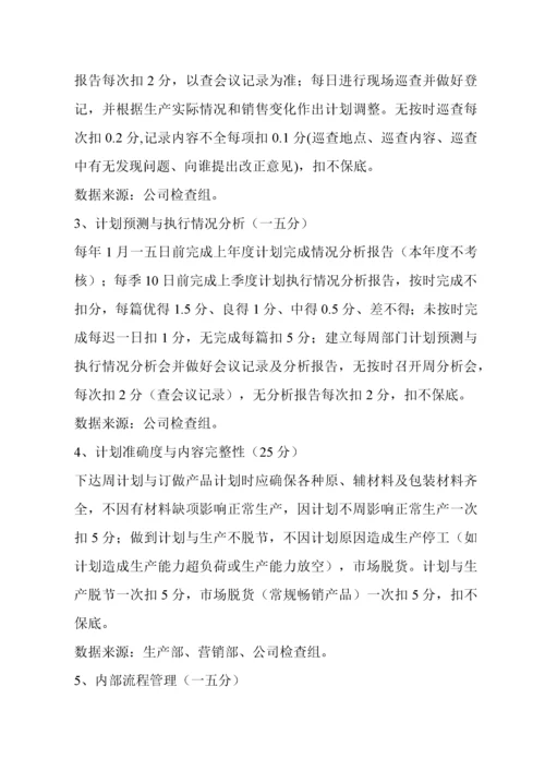 生产制造业各部门绩效考核办法.docx