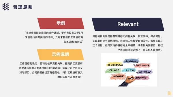 几何企业培训SMART原则目标管理培训PPT模板