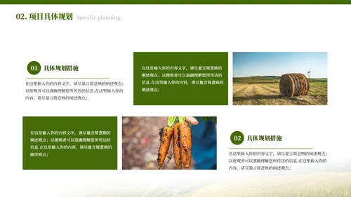 绿色简约农业发展乡村振兴PPT模板