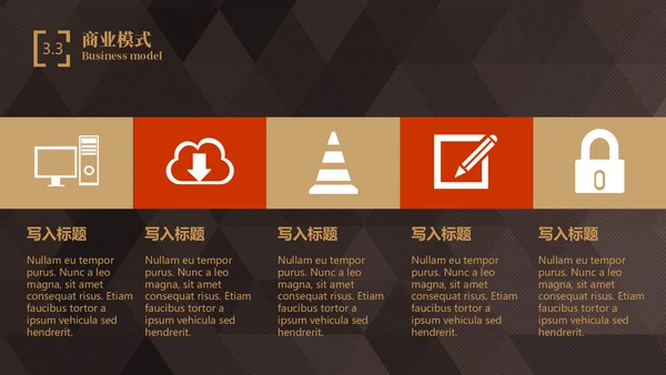 轻奢质感商业项目计划书通用PPT模板