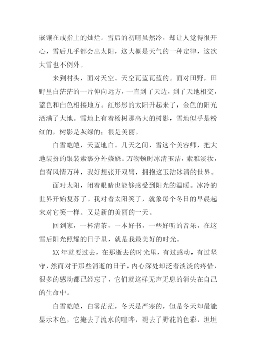 雪后初晴作文.docx