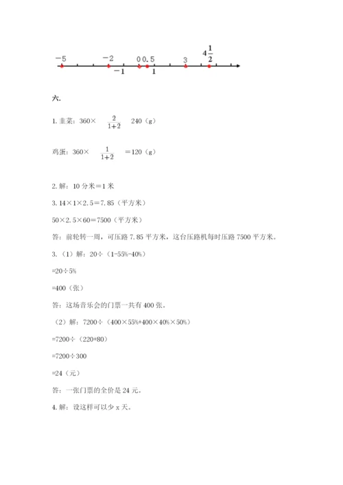 小升初数学综合模拟试卷精品【能力提升】.docx