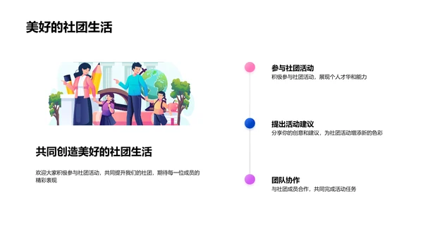 社团活动年度规划PPT模板