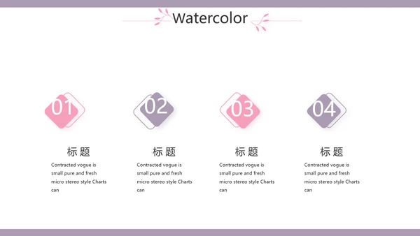 小清新年终工作总结汇报计划PPT