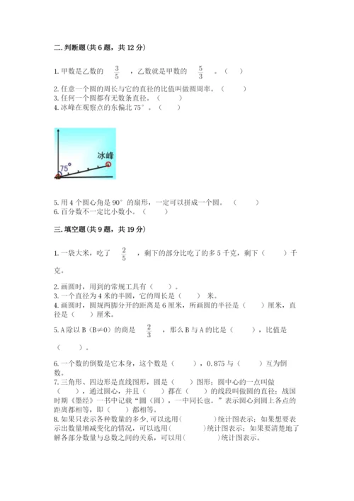小学数学六年级上册期末考试试卷及答案【名师系列】.docx