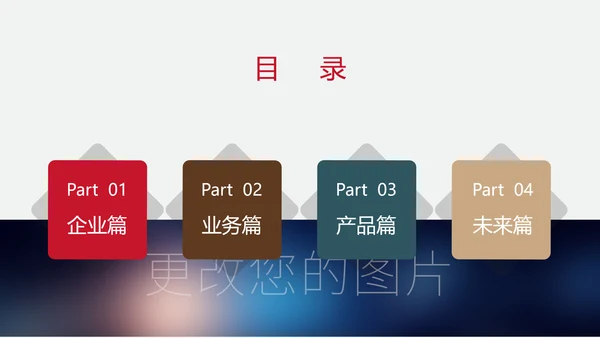 大气企业简介公司宣传ppt模板