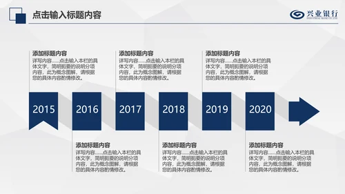 兴业银行简洁PPT模板金融理财