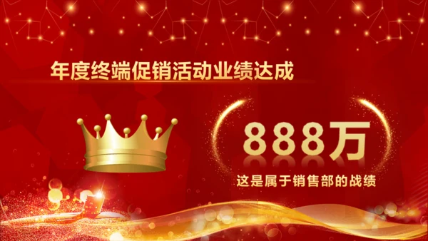 业绩喜报，业绩战报通用PPT模板