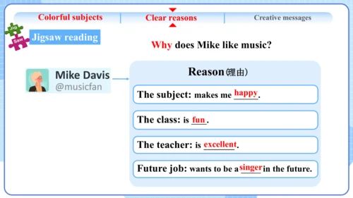 Unit 4 My Favourite Subject Section B Reading课件人教版