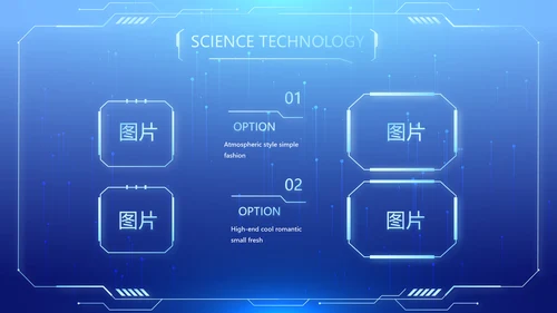 蓝色医疗科技信息化建设工作总结PPT