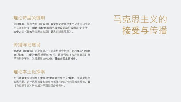 黄色简约风人物介绍之陈独秀