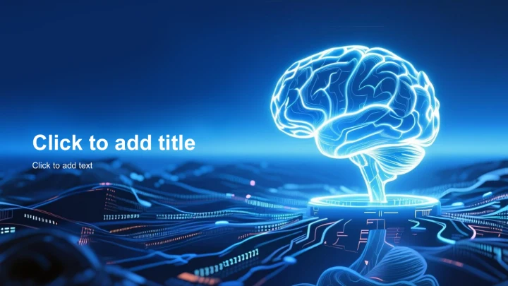 蓝色科技风企业新服务上线发布汇报PPT主题