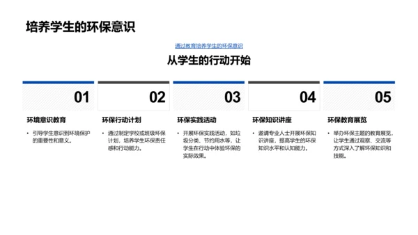 环境保护教学实践PPT模板