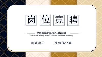 低调高端个人简历介绍岗位竞聘演讲PPT