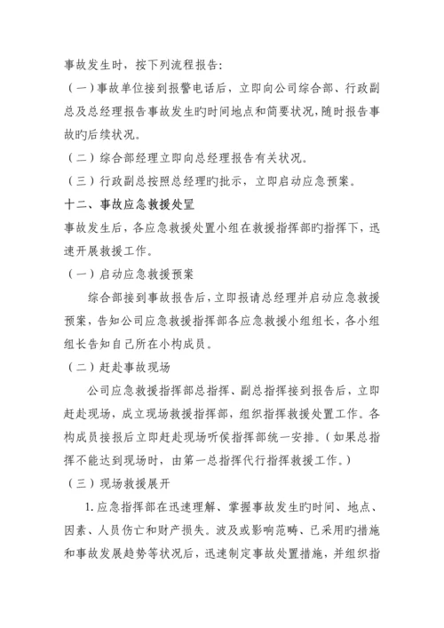 地产公司突发事件应急全新预案.docx