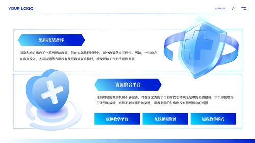 深蓝色商务医疗规培展望ppt模板