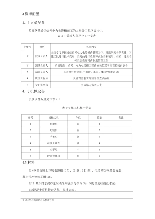 区间路基电缆槽施工方案.docx