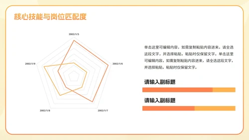 橙黄色渐变大学生实习自我介绍PPT模板