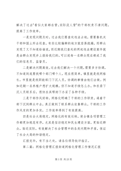 乡镇网格化管理工作汇报材料.docx