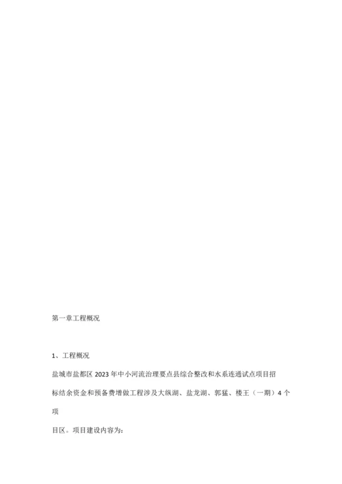 中小河流综合整治和水系连通试点施工方案.docx