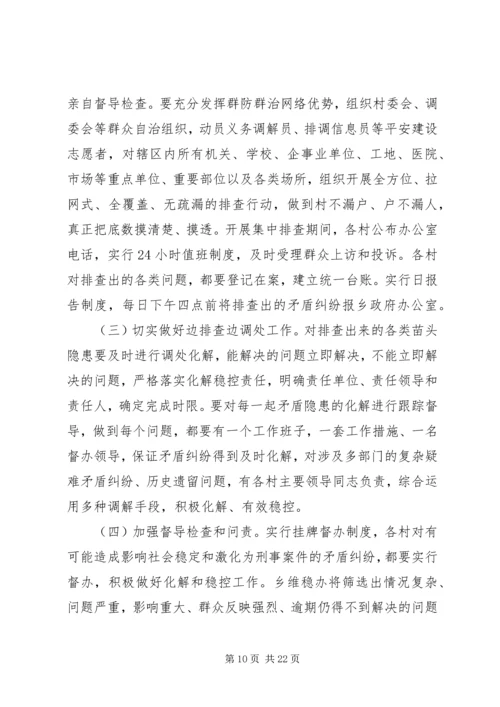 西城乡政府稳定信访实施方案.docx