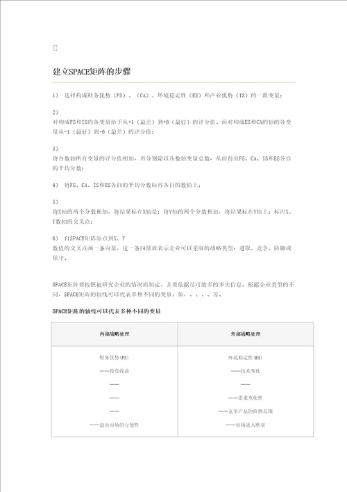 分析方法战略地位与行动评价矩阵sce分析法