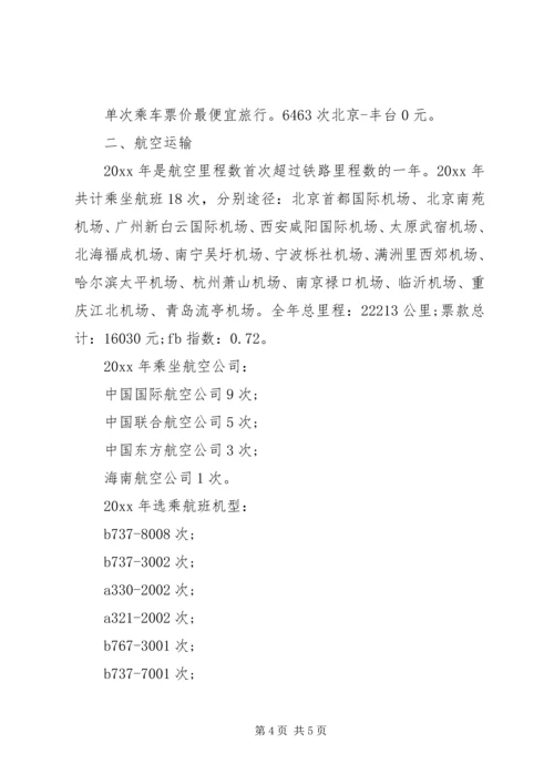 交通运输里程个人工作总结.docx