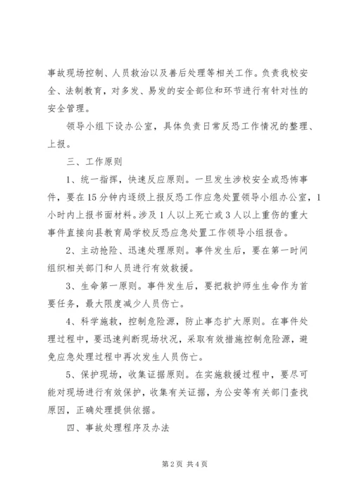 邵固中学反恐防暴工作应急预案.docx