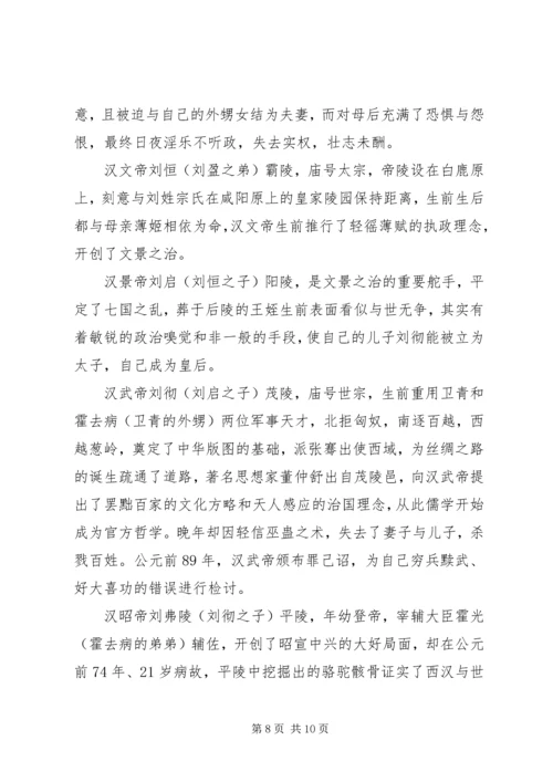 帝陵观后感精选.docx