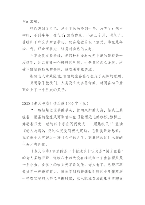 《老人与海》读后感1000字.docx