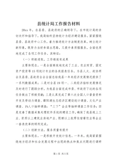 县统计局工作报告材料 (3).docx