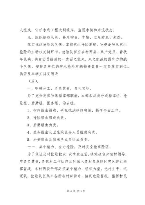 镇防汛抗旱指挥部防汛抗洪抢险工作预案_1.docx