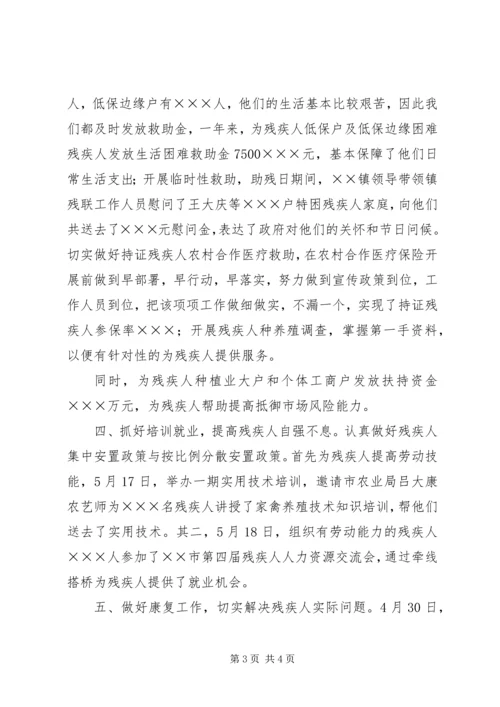 乡镇残联年度工作总结.docx