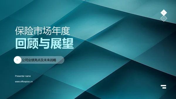 保险市场年度回顾与展望PPT模板