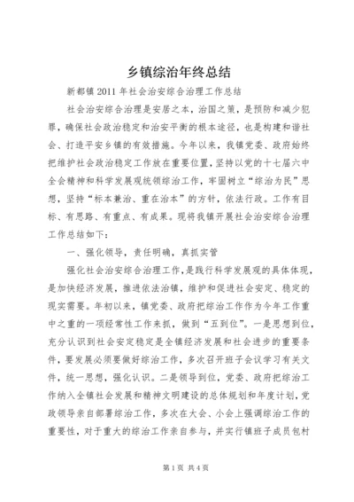 乡镇综治年终总结.docx