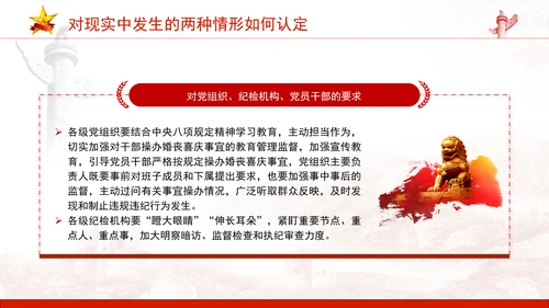 中央八项系列党课之违规操办婚丧喜庆专题解读PPT课件