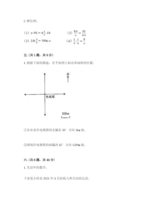 实用小学数学青岛版六年级下册期末测试卷【名校卷】.docx