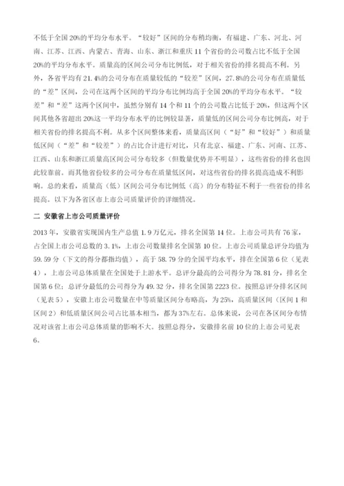 中国各省区市上市公司质量评价报告.docx