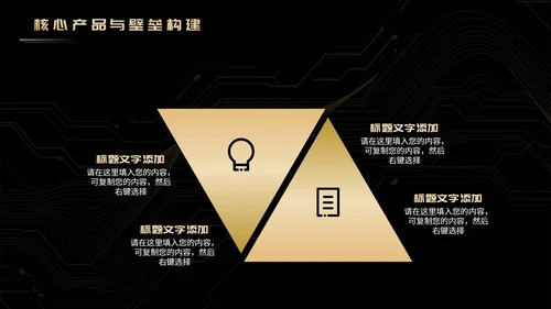 黑金奢华科技风创业创新PPT模板