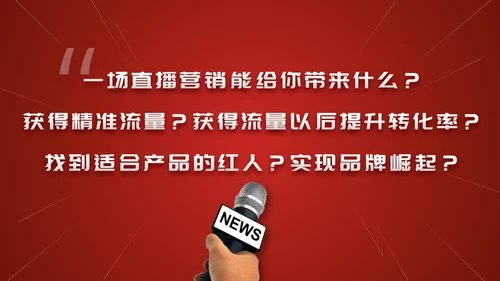 网红主播直播带货电商助力扶贫PPT模板