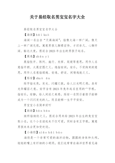 关于易经取名男宝宝名字大全.docx