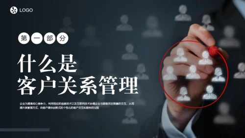 客户关系管理与维护通用PPT模板