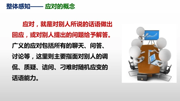部编版八年级语文下册第一单元口语交际《应对》同步课件(共54张PPT)