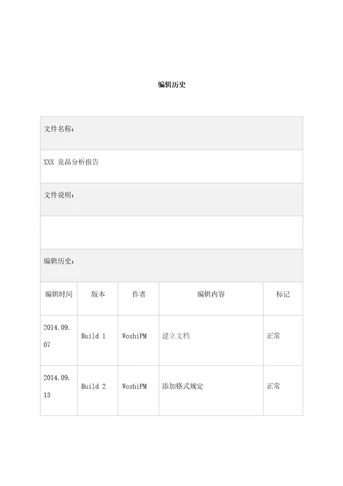 竞品分析报告定稿版
